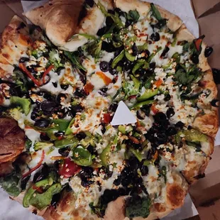 Greek pizza