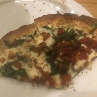 Ricotta, Spinach and Eggplant Pizza