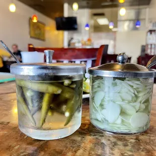 Pickled Garlic and Pickled Chilli