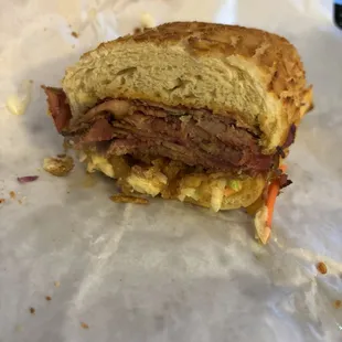 Brisket on Dutch crunch