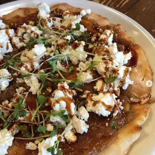 Gluten Free Goat Cheese &amp; Fig Jam Man'ouch