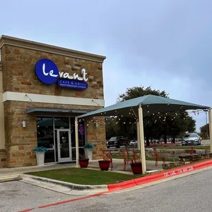 the front of the restaurant