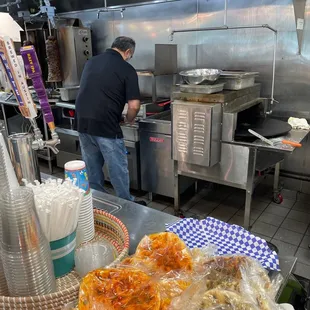 Fresh Falafel being made!!
