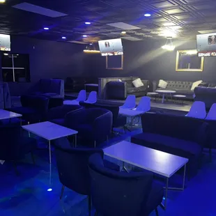 The lounge seating area