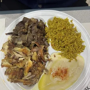 Mixed platter hummus &amp; veg rice