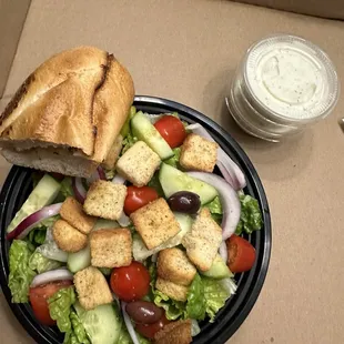 Side salad. A meal in itself.