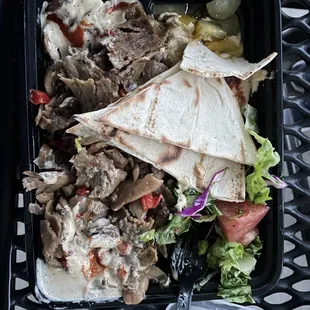 Lamb shawarma plate