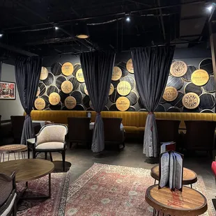 the seating area