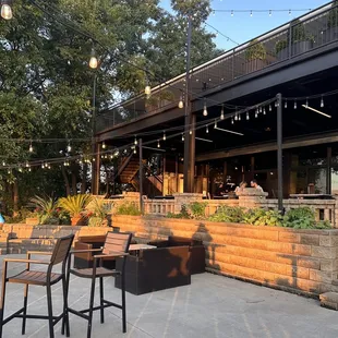 outdoor seating area