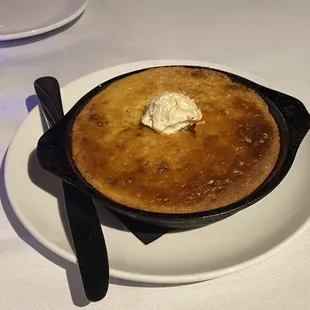 Complementary cornbread with sorghum butter