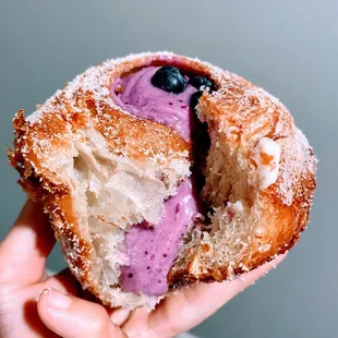 Blueberry cruffin