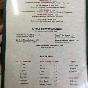 Menu Page 3 (as of 06/17/18)