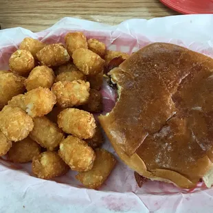Bacon Cheeseburger with Tots