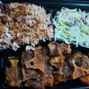 Rice good and ox tails yummy