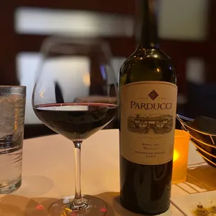 Just the right wine for our dinner.