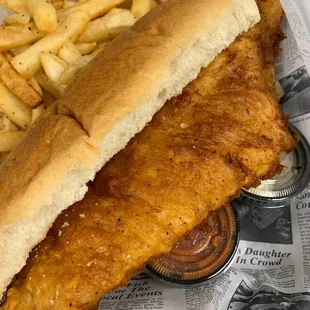 Beer Battered Cod Sandwich- eat in or get to go