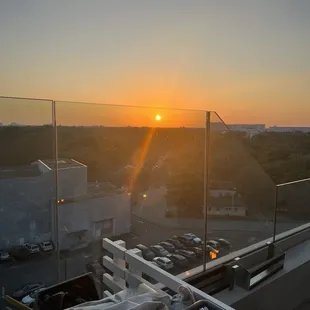 outside