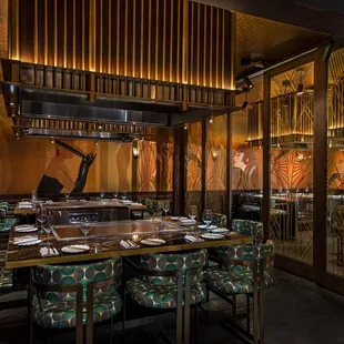 Private rooms for corporate events.