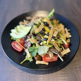 a plate of salad