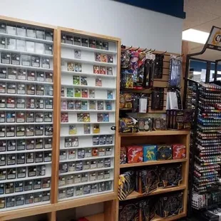 Magic the Gathering cards, Pokémon cards, card mats, Citadel paints for minis