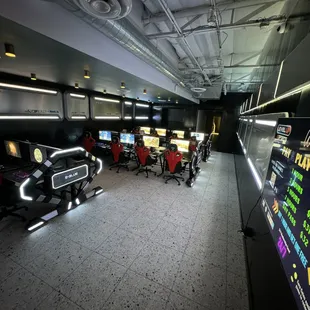 a row of gaming consoles