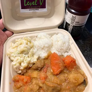 Hearty &amp; comforting local favorite, full of tender vBeef, carrots, potatoes other healthy veggies, &amp; a blend of rich spices &amp; island flavors