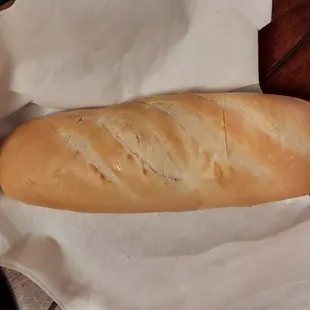 a loaf of bread in a basket