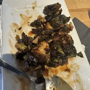 House made Whiskey Glazed Brussels