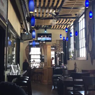 the inside of the restaurant