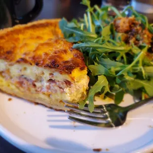 Quiche du jour - ham and cheese