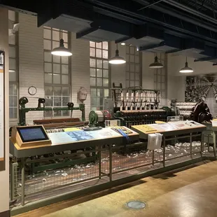 Inside the Brining Mills to Cotton exhibit you get the sense of what a cotton mill looked like.