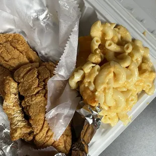 Fried Whiting Macaroni &amp; Cheese