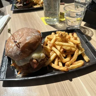 Buttermilk brined Korean fried chicken sandwich