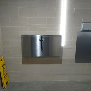 Stainless steel Baby changing station!