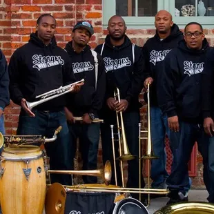The Stooges Brass Band,  performing at 8 p.m.,