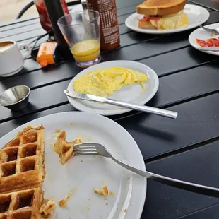 food, waffles