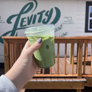 Iced Blackberry Matcha