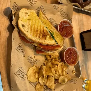 Pisano with extra marinara sauce