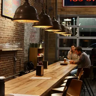 Comfy stools at the beautiful bar