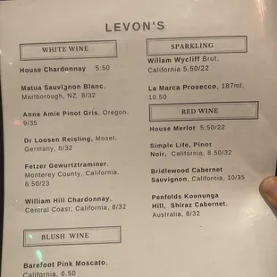 Great menu! And fun staff.