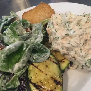 Salmon and crab salad