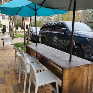 Outside seating