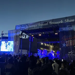 7/4/22 Sparks &amp; Stripes event stage.