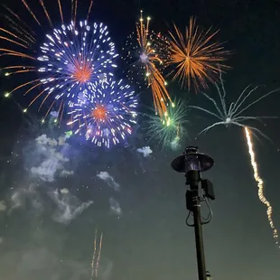 Fireworks display at 7/4/22 Sparks &amp; Stripes event.