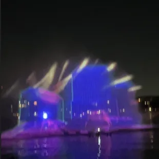 Water show at 7/4/22 Sparks &amp; Stripes event.