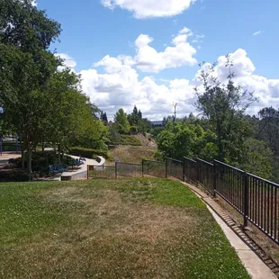 You can see the trail from the park to Willow Creek Trail in the center of this pic