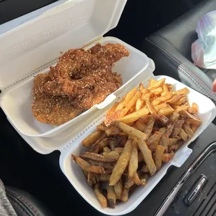 Schnitzel/ French fries