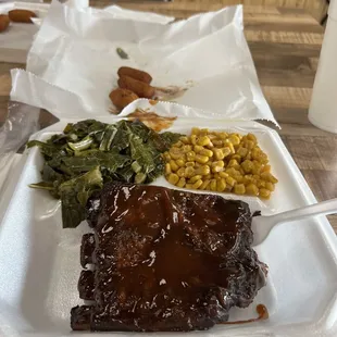 The ribs and all the vegetables were delicious! Come get yourself a plate or two!