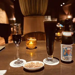 Drinks and Complimentary Nuts
