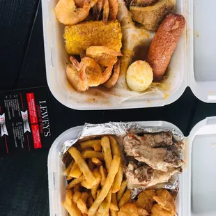 Garlic Shrimp Combo / Shrimp and Wings